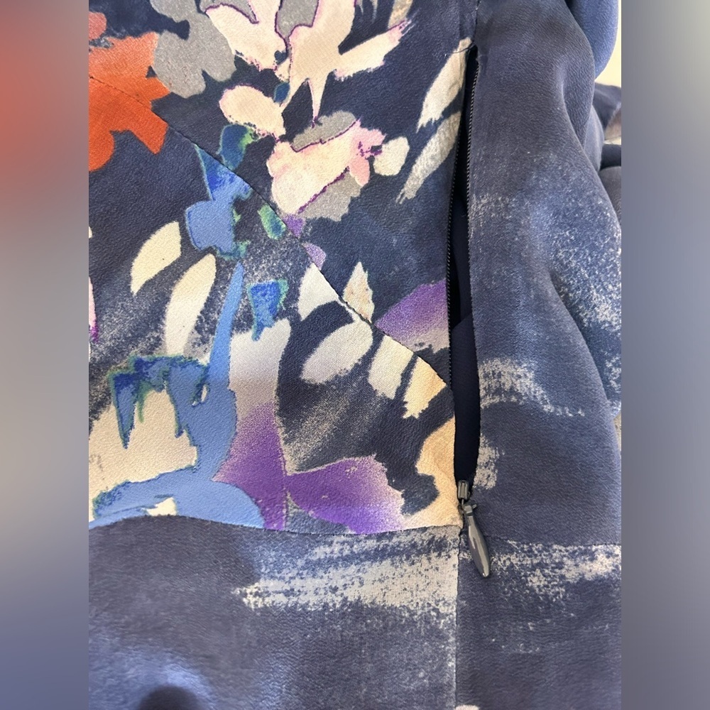 Anthro Golden Ratio Coquille Japonica
Watercolor Cowl Neck 100% Silk Dress 2 - Picture 7 of 8